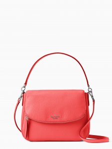 Jackson Medium Flap Shoulder Bag/ Stop Light
