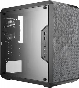 Cooler Master MasterBox Q300L Micro-ATX Torre con diseño magnético Filtro de polvo, panel lateral acrílico transparente, E/S ajustable y flujo de aire completamente ventilado, negro
