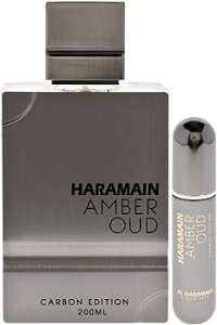 Al Haramain Amber Oud Carbon Edition / Eau de Parfum / EDP - 200 ml / 6.7 oz + Rechargeable