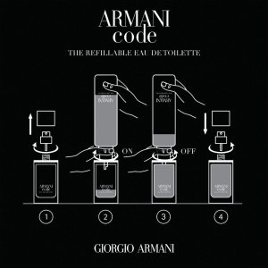 Giorgio Armani Code / Eau de Toilette / EDT - 125 ml / 4.2 oz Rechargeable