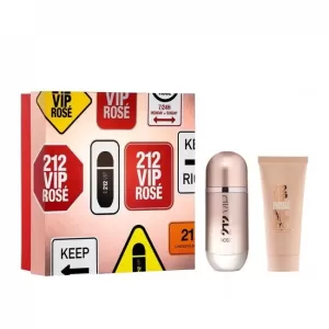 Carolina Herrera 212 VIP Rosé Gift Set / Eau de Parfum / EDP - 2.7 oz / 2 Pieces Cream