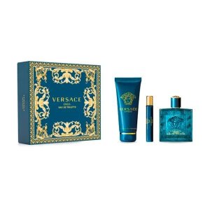 Estuche Versace Eros  3 piezas/ Eau de Toilette / EDT - 100 ml / 3.4 oz + 10 ML + SG