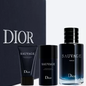 Estuche Christian Dior Sauvage Parfum 3 Piezas 3.4 oz + Deo + AS