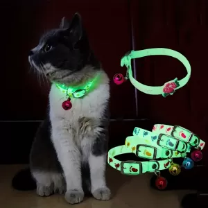 Collares de Silicona para Gatos con Campana Fosforescente: Seguridad y Estilo para tu Mascota