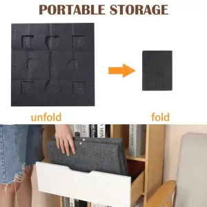 Alfombra Interactiva para Gatos con Cama Plegable y Abertura para Juegos y Entrenamiento