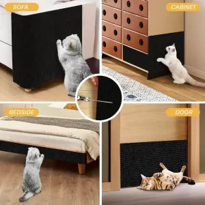 Rascador de Gatos Autoadhesivo:  Alfombra de Fieltro Resistente a Arañazos para Paredes y Muebles, Ideal para Protección y Juego.