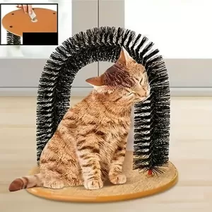 Arco de Masaje y Rascador Interactivo para Gatos: Cuidado Integral para tu Mascota