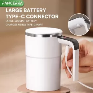 Automatic Magnetic Self-Stirring Coffee Cup with Temperature Display – Your Ultimate Travel Companion for Perfectly Mixed Beverages