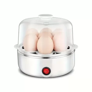 Mini Stainless Steel Automatic Egg Cooker with Power-Off Protection and Anti-Dry-Burning Feature – Ideal for Home, Office, and Kitchen Use