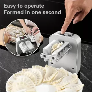 Dumpling Maker Machine with Spoon and Brush - Quick and Easy Wonton and Dumpling Press Tool