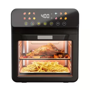 Convection Oven with Air Fryer, Toaster, and LED Touchscreen - Space-Saving Healthy Cooking Solution