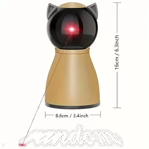 Automatic Laser Cat Toy with Real Random Trajectory – Rechargeable Interactive Pet Toy for Cats, Kittens, and Dogs