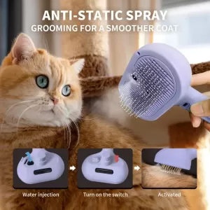 Cat Steam Brush – Multifunctional Grooming Tool for Shedding, Cleaning, and Massaging Pets