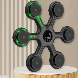 Smart Boxing Trainer with LED Lights – USB Charging Wall-Mounted Electronic Boxing Machine – Perfect for Home Workouts, Reflex Training, and Stress Relief