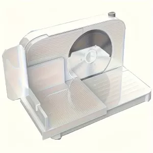 Cortadora Eléctrica de Acero Inoxidable - Ajuste de Grosor de 0 a 15 mm para Carnes, Verduras y Frutas