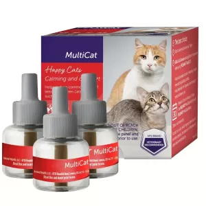 Cat Calming Pheromone Refill – 3-Pack, 90-Day Stress Relief Solution for Multi-Cat Households
