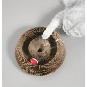 Interactive Cat Scratching Board with Jingly Bell - Musical Organ Style Scratch Pad for Cats - Fun Climbing Toy - Catnip-Free - Durable and Long-Lasting Cat Toy