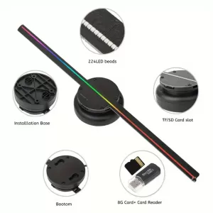 3D Hologram Fan 16.1 Inch with Projector for Advertising Display