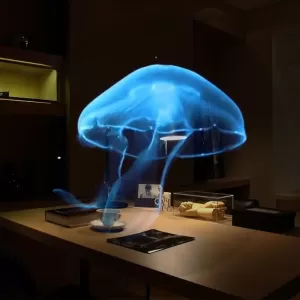 3D Hologram Projection Lamp - Futuristic LED Table Light for Home, Office, and Events