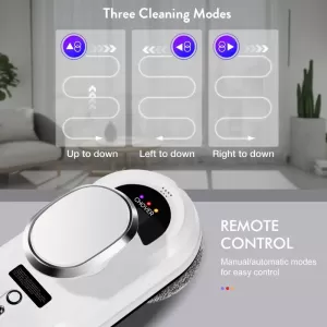 Smart Window Cleaning Robot with 2800Pa Strong Suction and Remote Control