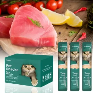 60-Piece Lickable Wet Cat Treats - Flavor-Squeezable Soft Snacks for Cats, Healthy Puree Liquid Cat Treats