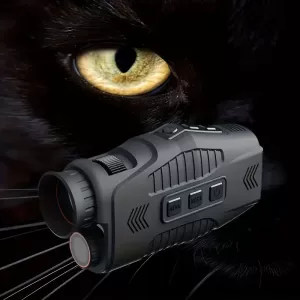 HD 1080P Infrared Night Vision Monocular – Lightless Visual & USB Rechargeable for Night Photography, Video Recording, Hunting & Camping