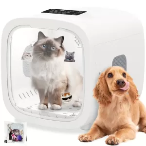 Advanced 52L Automatic Pet Dryer Box for Cats & Small Dogs - Quiet Operation, Adjustable Speed & Temperature