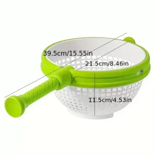 Multi-Purpose Salad Spinner & Fruit Washer – Wash, Drain, and Store with Ease