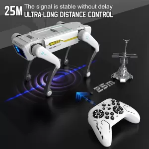 Perro Robot Inteligente con Control Remoto y Comandos de Voz – Juguete Interactivo Programable para Niños