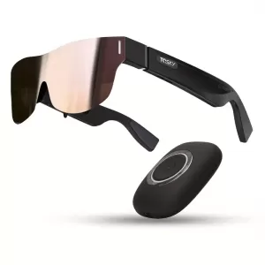 T1 VR Smart Glasses – 150" HD OLED Display, 0-600° Diopter Adjustment, Connects to Smartphones, PCs, and Gaming Devices