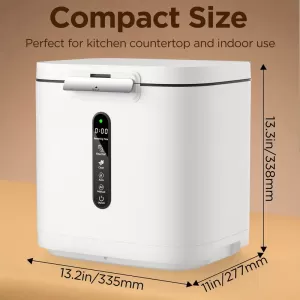 Indoor Electric Composter for Kitchen - 1.06 Gal Large Capacity Odorless Countertop Compost Machine