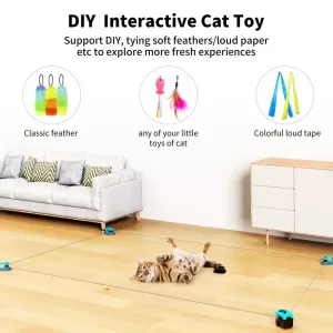 Interactive USB Rechargeable Cat Toy – Fun and Exercise for Indoor Pets