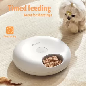 Smart Automatic Pet Feeder – Programmable Food Dispenser for Cats and Dogs with Digital Timer and Large Capacity