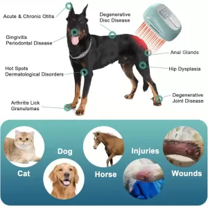 Pet Grooming Brush for Skin and Coat Care – Ideal for Cats and Dogs with Sensitive Skin