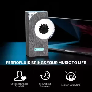 Lámpara Decorativa Ferrofluida con Ritmo Musical - Ornamento de Alta Tecnología para Regalos Creativos