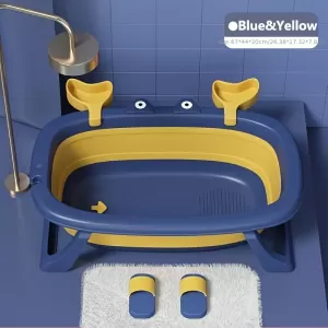 Tina de Baño Portátil para Mascotas - Plegable, Resistente y Fácil de Limpiar para Perros y Gatos Pequeños