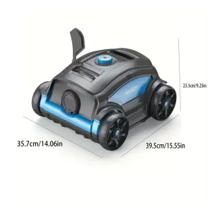 Robot Limpia Piscinas Inalámbrico - Potente Aspiradora Automática con 120 Minutos de Autonomía para Piscinas de Hasta 1300 Pies Cuadrados