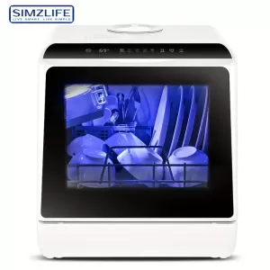 Compact Countertop Dishwasher with Built-In Water Tank – Perfect for Small Spaces and RVs